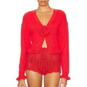 Tularosa Jovien Rosette Cardigan